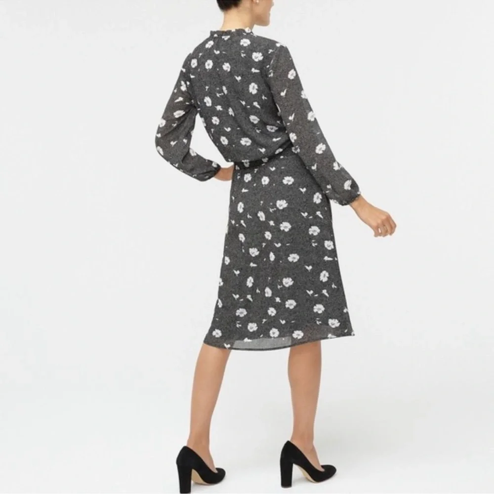 J. Crew Long Sleeve‎ Tie Neck Dress